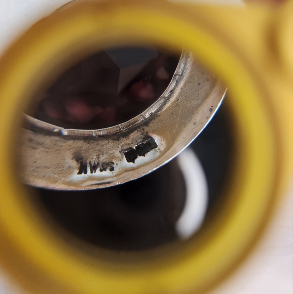 Antique Silver Scottish Amythyst Brooch - Picture 12 of 16